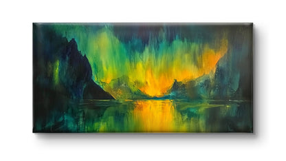 Aurora Borealis by Pompidou Moderne | Painting for Living Room