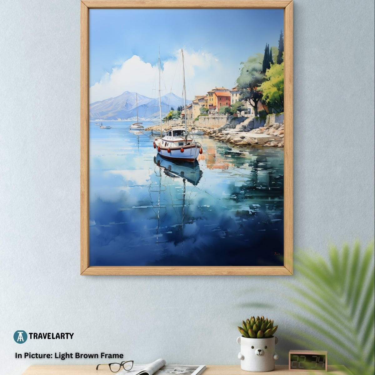 Buy Wall Art Sausalito Harbour Serenity by Californian Kaleidoscope