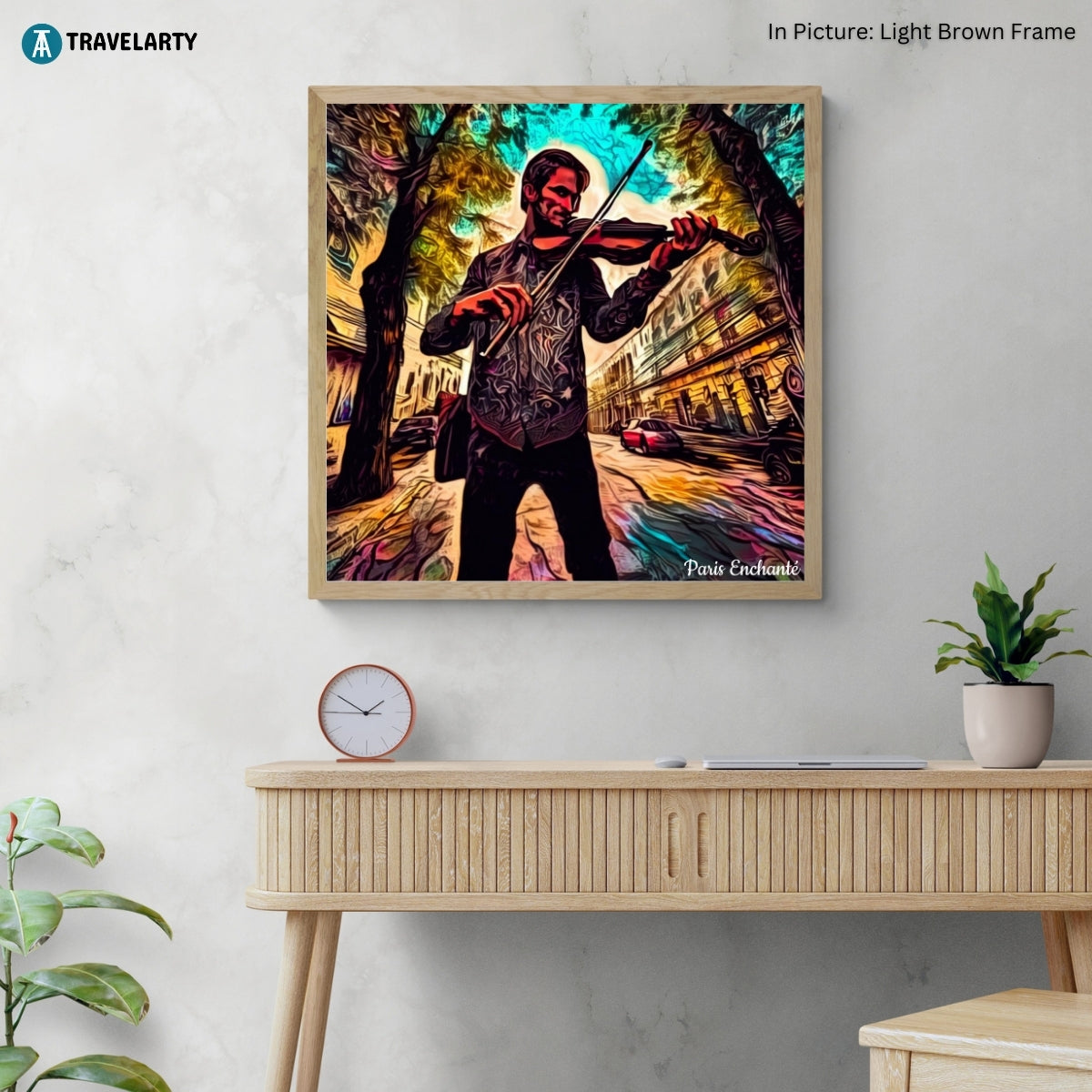 Pop Violinist Wall Art Painting