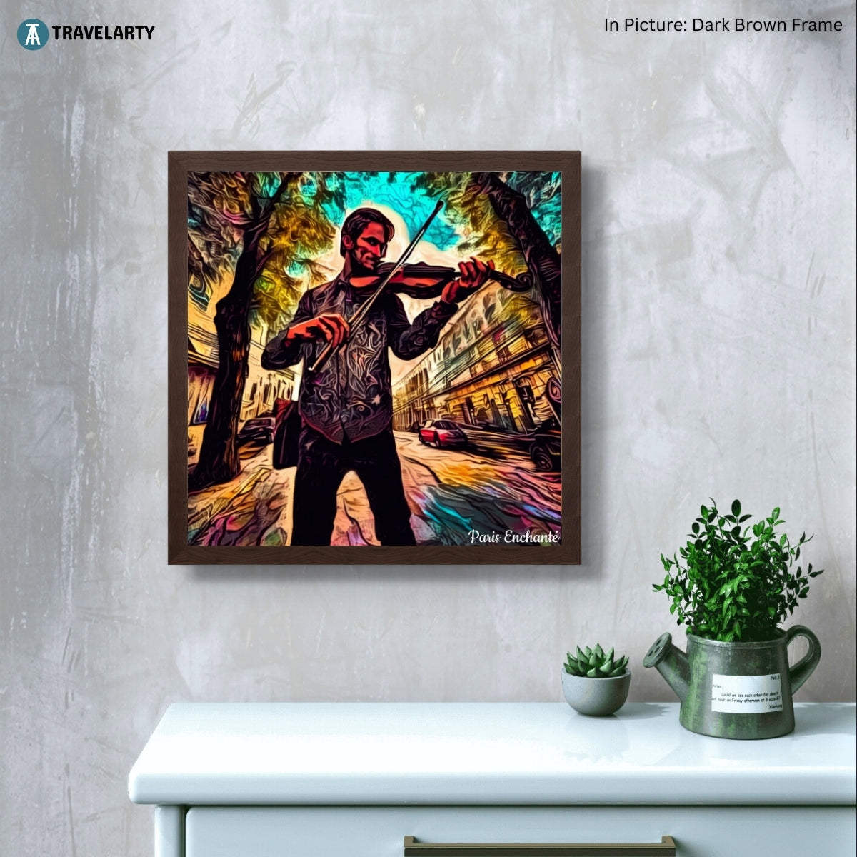 Pop Violinist Wall Art Painting