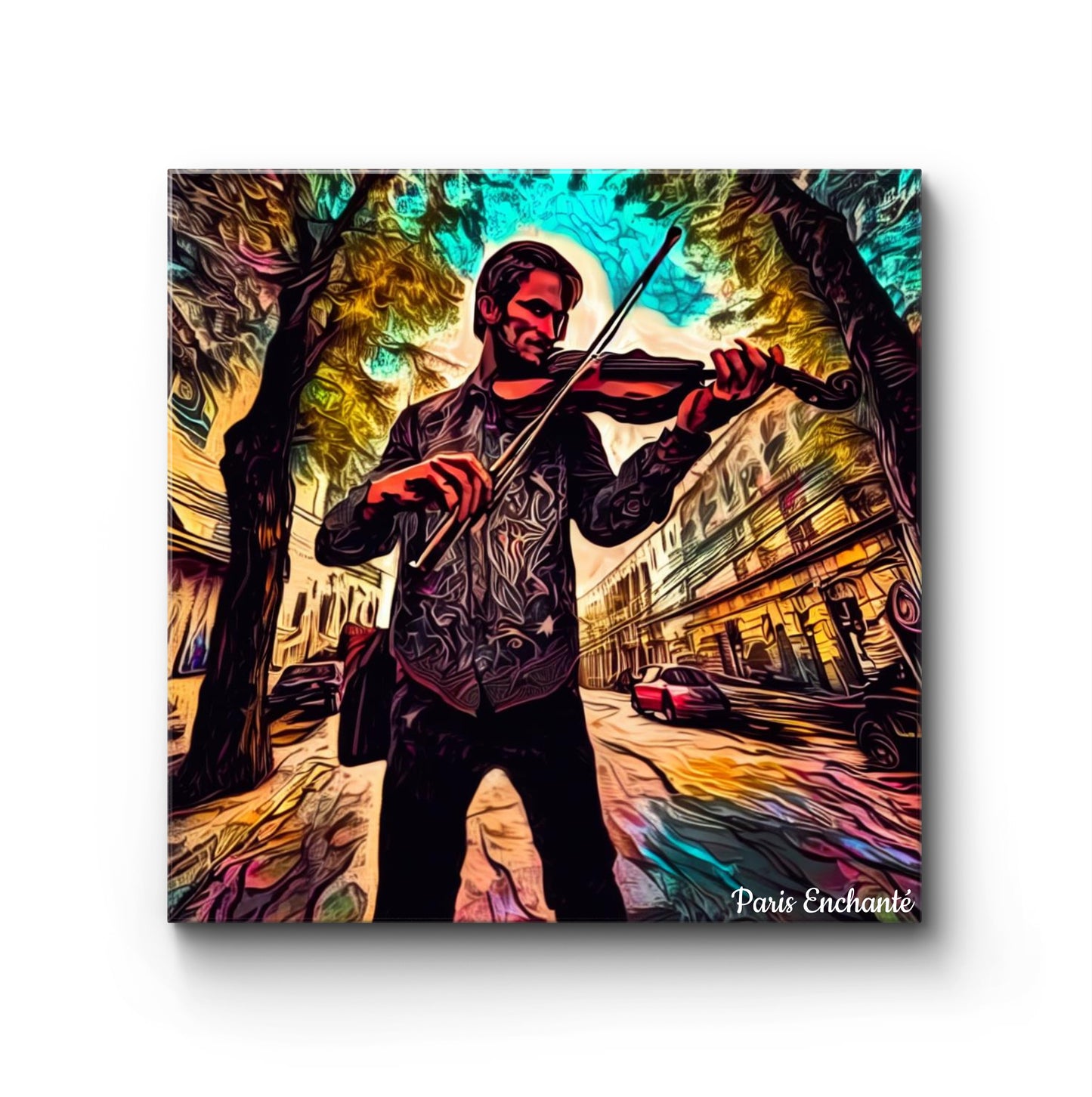 Pop Violinist Wall Art Painting