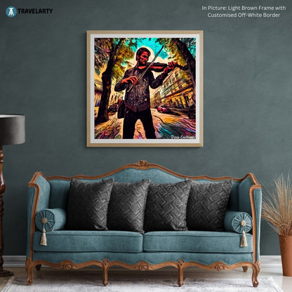 Pop Violinist Wall Art Painting