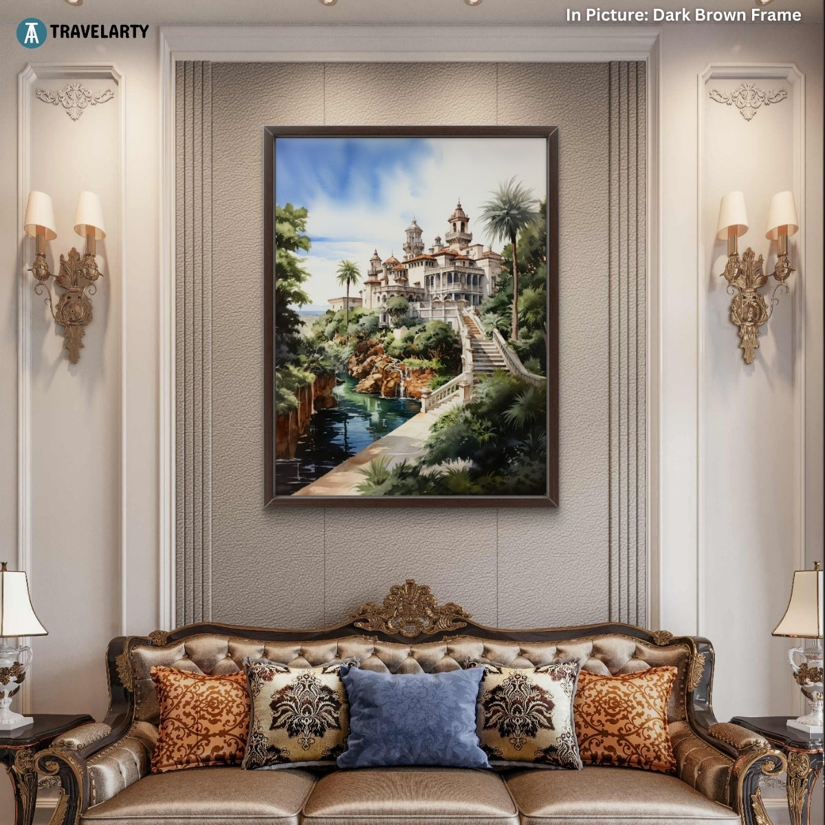 Hearst Castle Elegance Canvas Painting