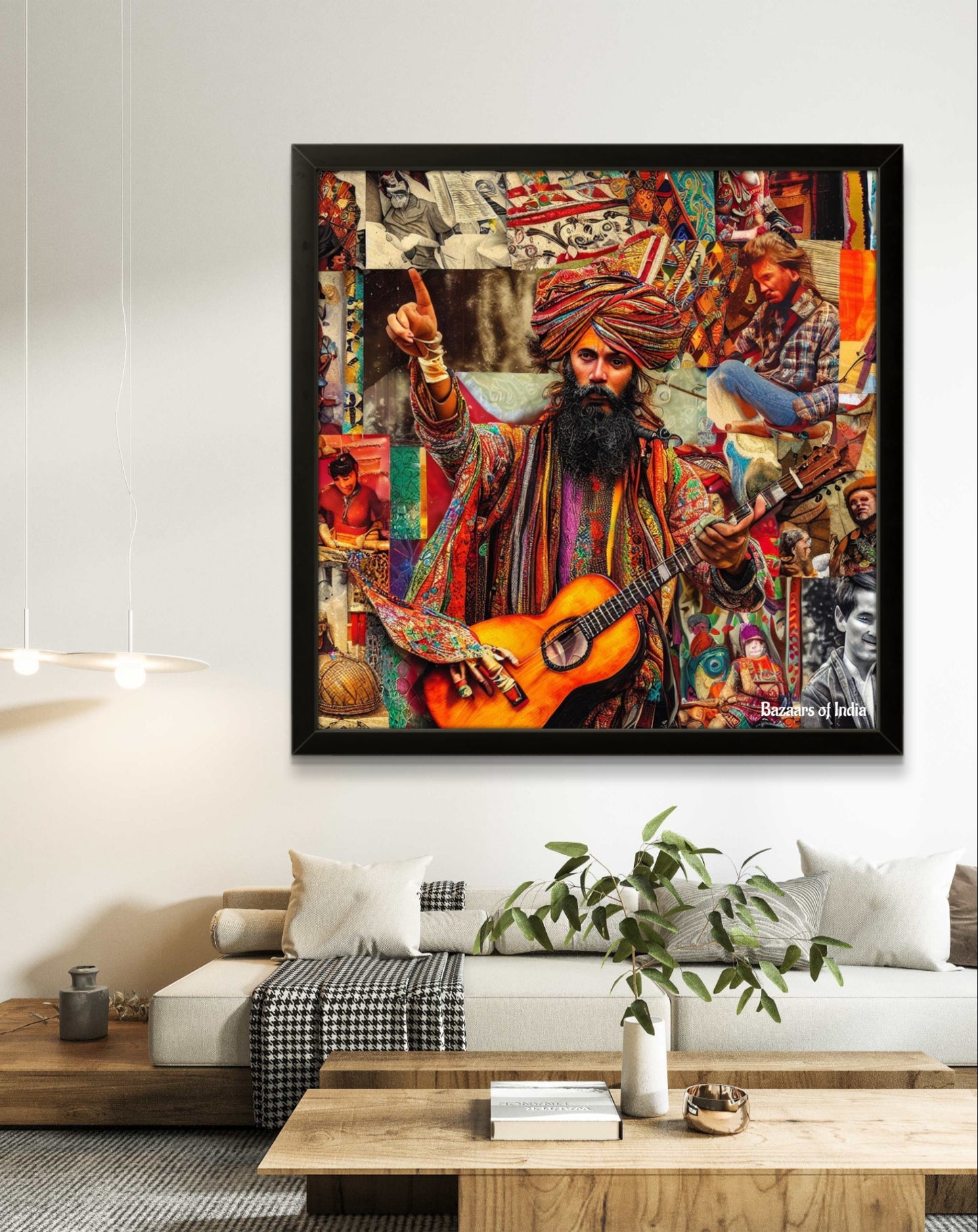 Gypsy Art by Bazaars of India (Framed Art Print)