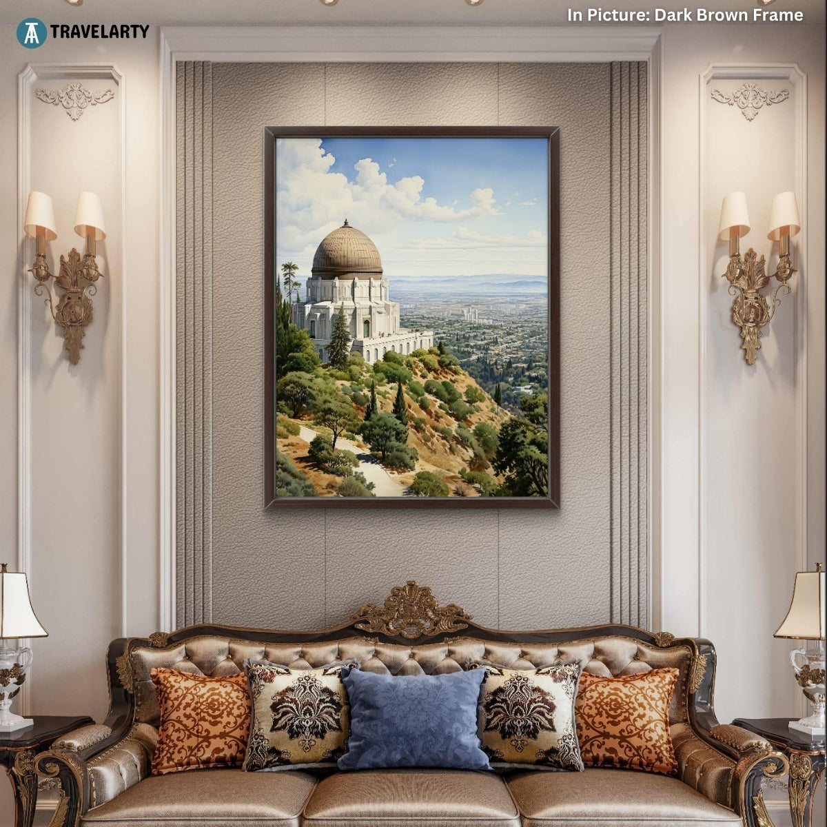 Griffith Observatory Gaze Canvas Painting