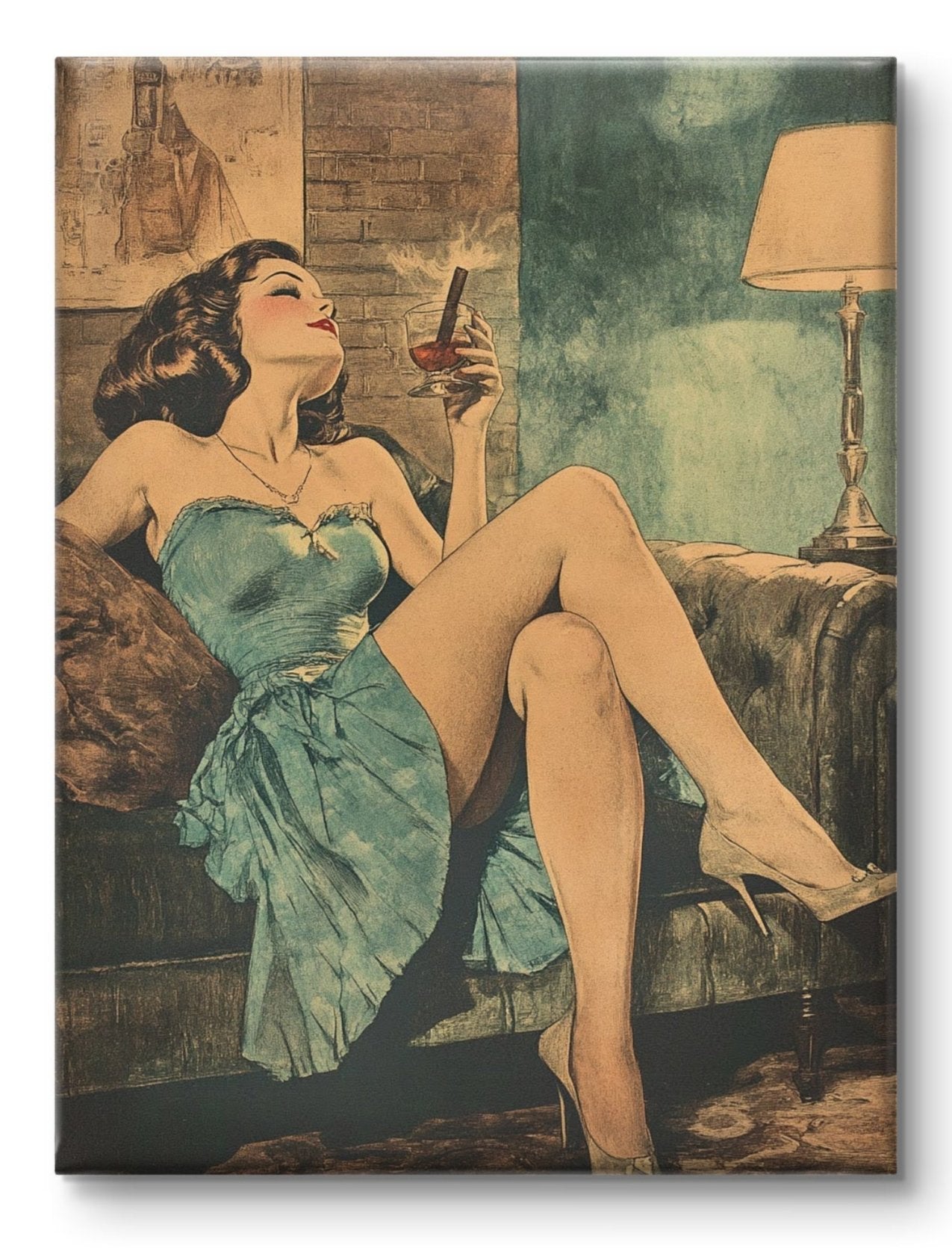 Buy Wall Art Puffing In The Bar - Limited Edition