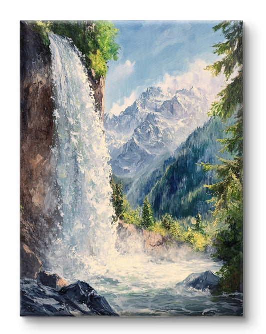 Buy Wall Art Tiger Falls - Vaastu Paintings