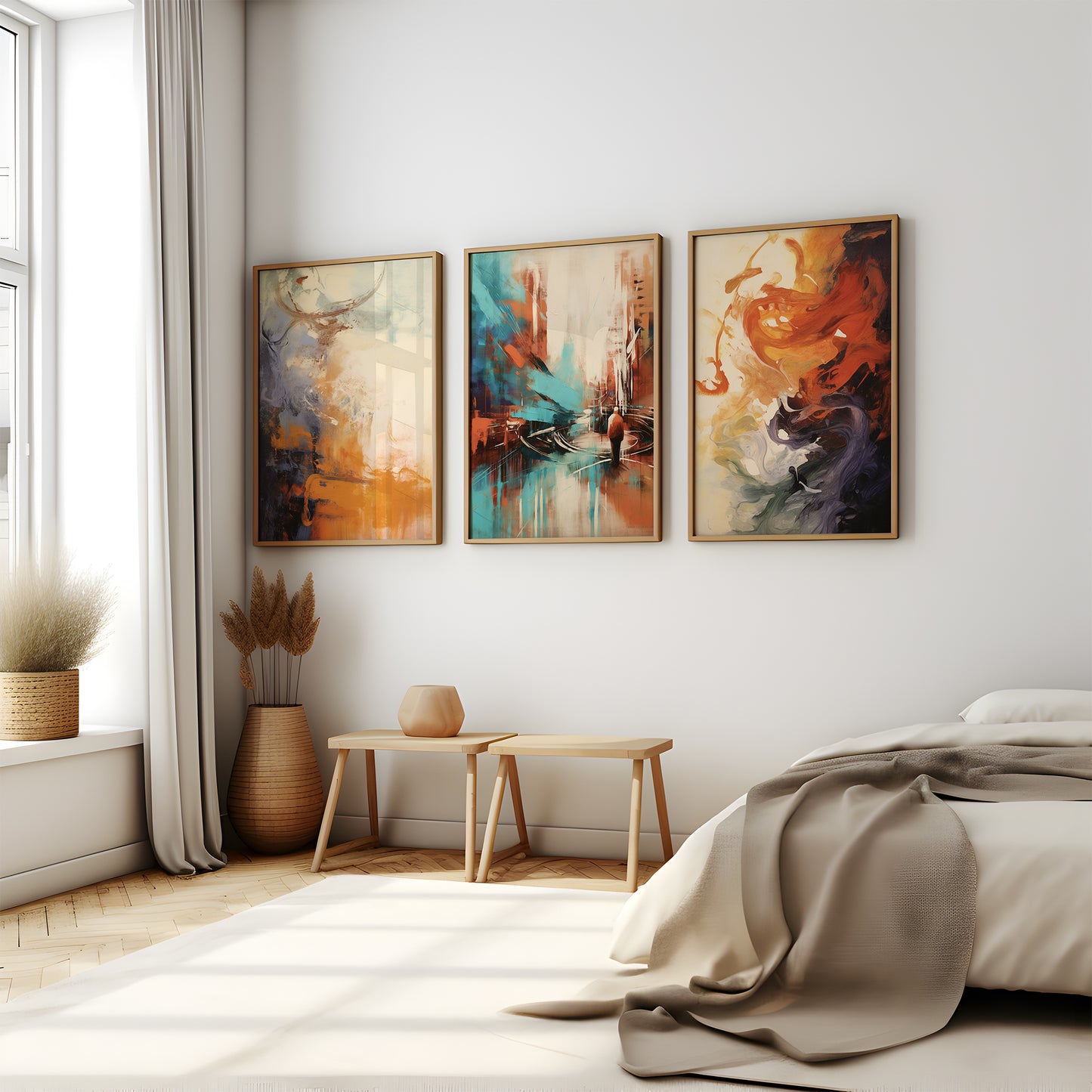 Fierce Energy - Gallery Wall Set of 3 Framed Art