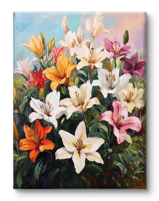 Buy Wall Art Lilies - Vaastu Paintings