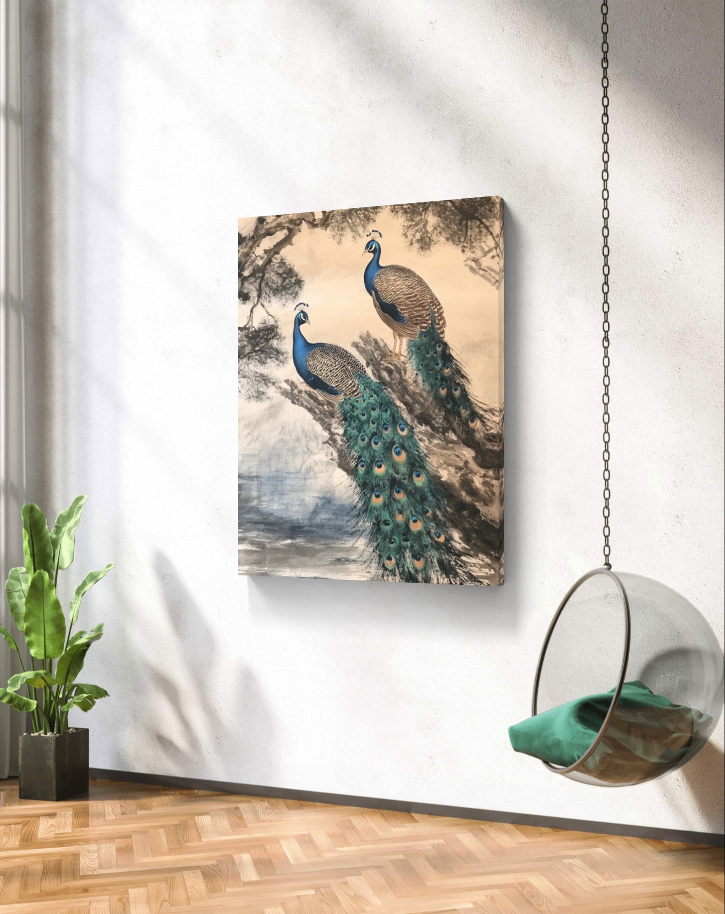 Buy Wall Art Japanese Peacocks - Vaastu Paintings