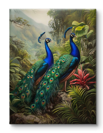 Buy Wall Art Twin Peacocks - Vaastu Paintings