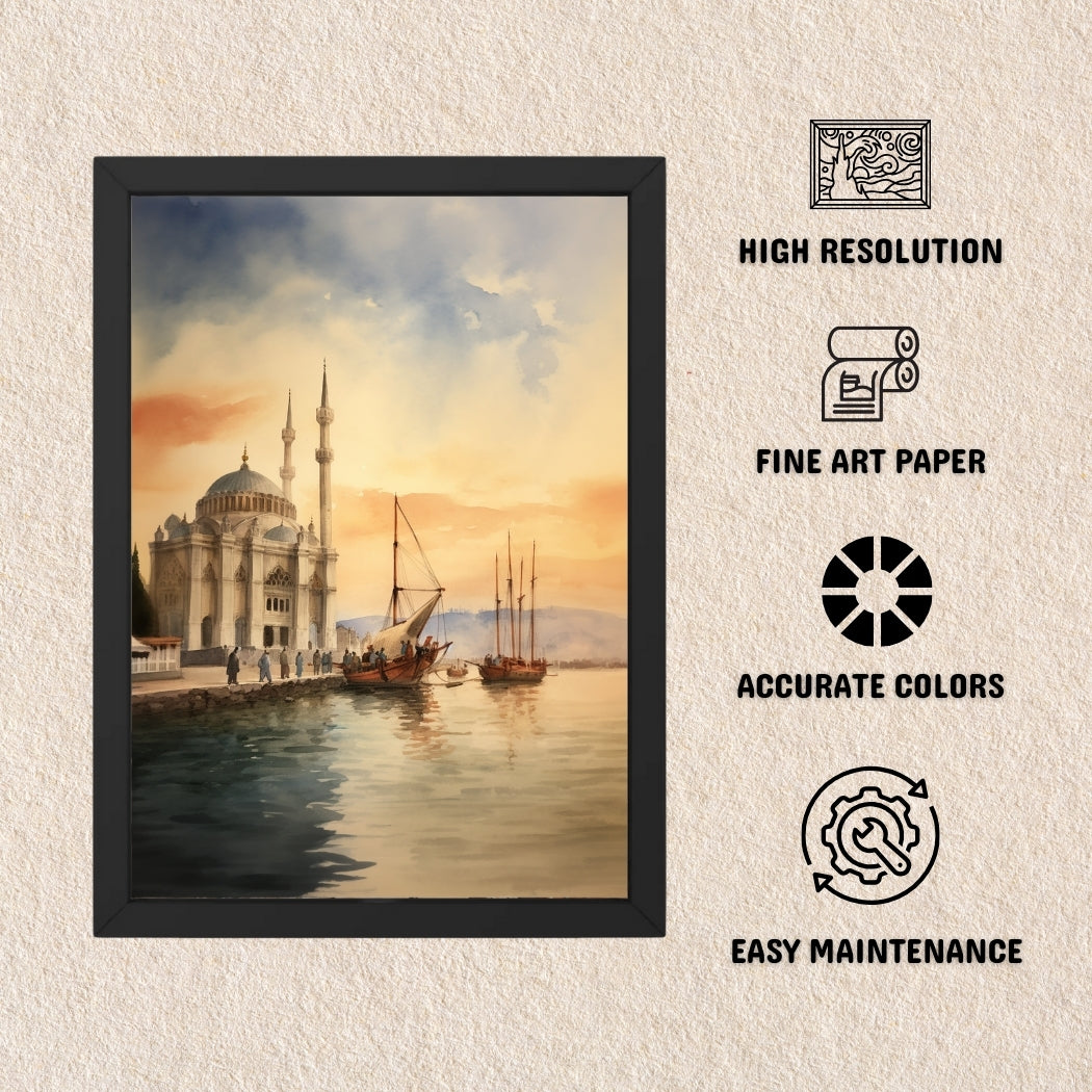 Buy Wall Art Ortakoy by Stamboul Istanbul