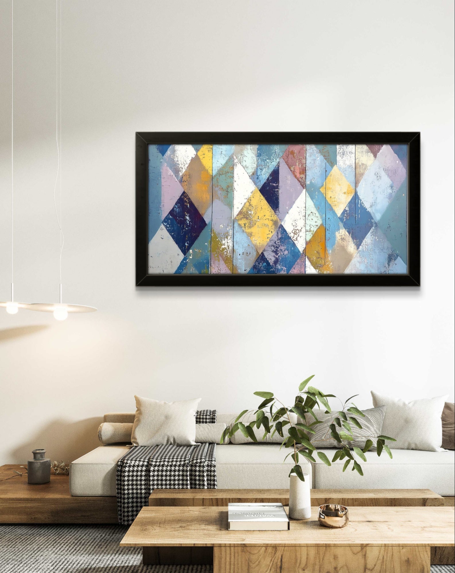 The Share of Diamonds by Pompidou Moderne | Painting for Living Room