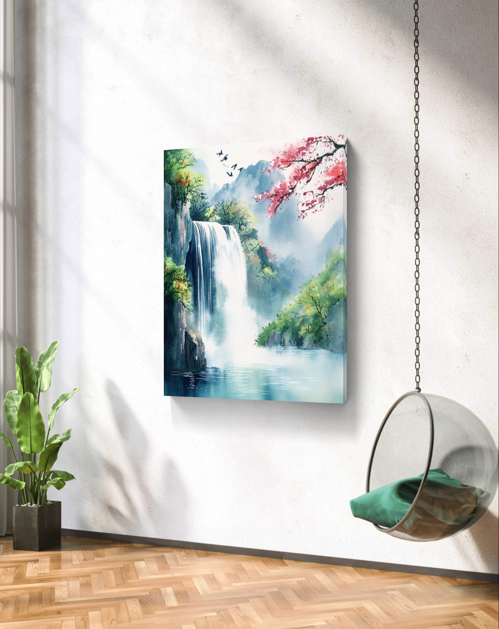 Buy Wall Art The Waterfall near Shanghai - Vaastu Paintings