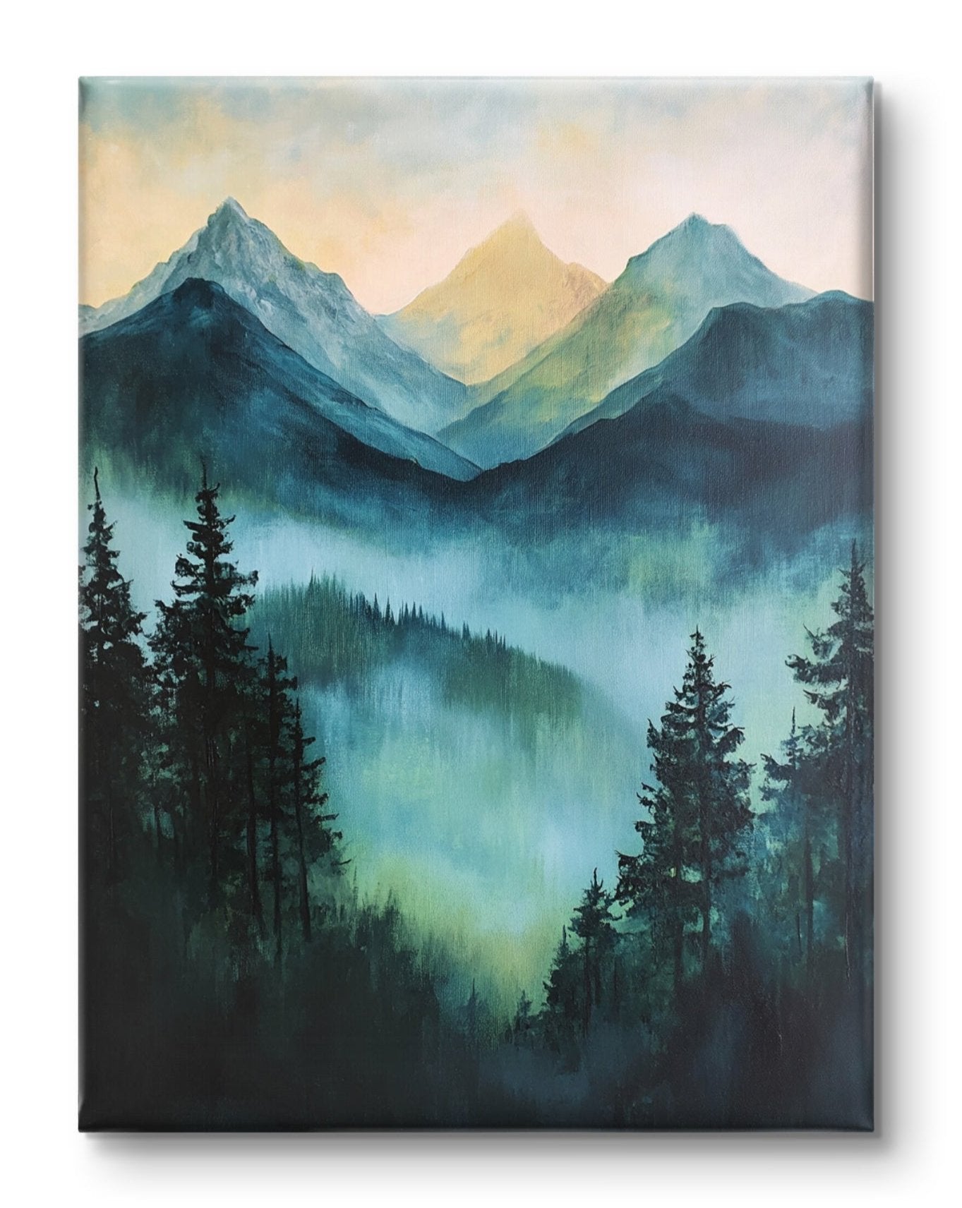 Buy Wall Art Mountains and Mist - Vaastu Paintings