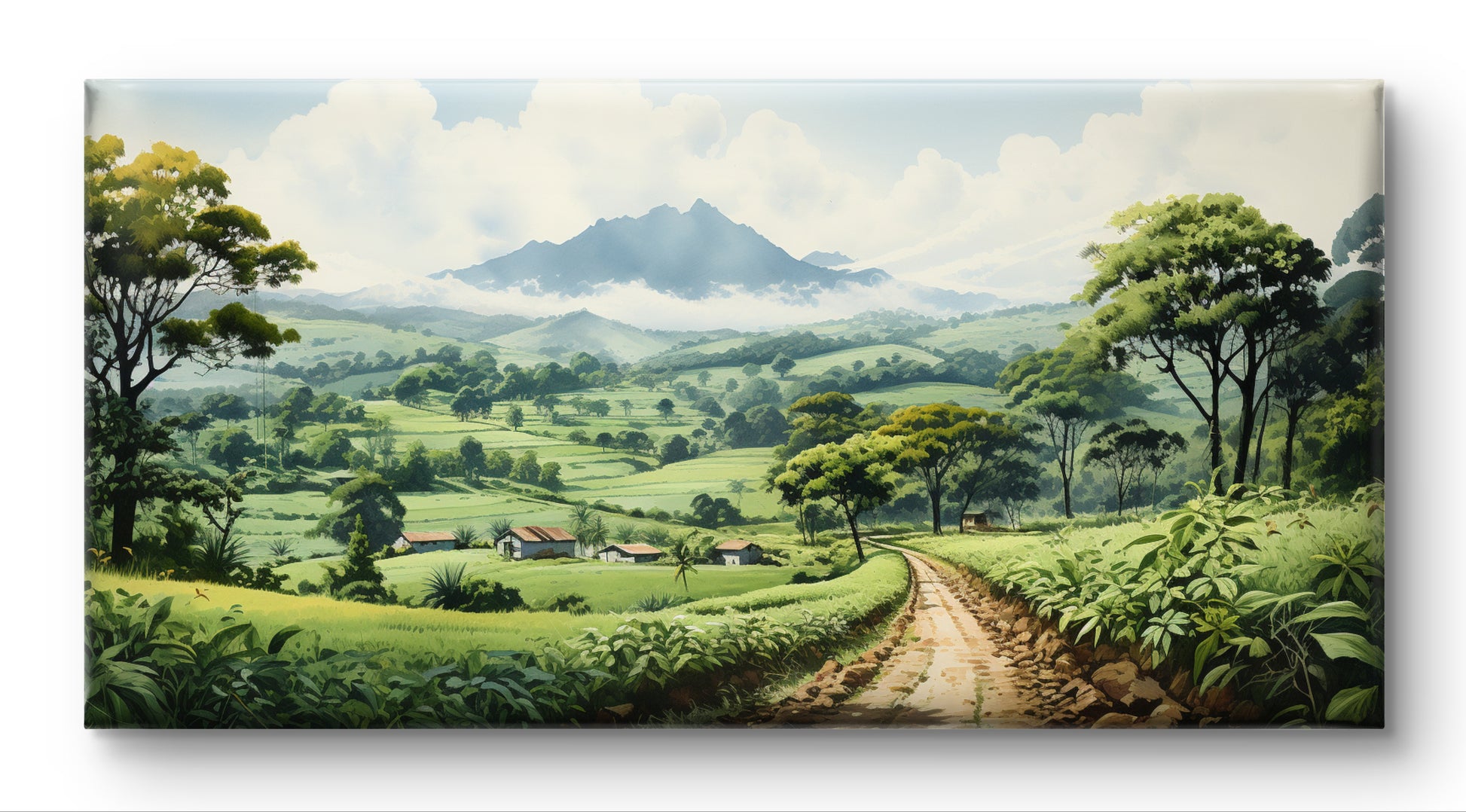 Coffee Plantations in Coorg  Indian Art Landscape Painting