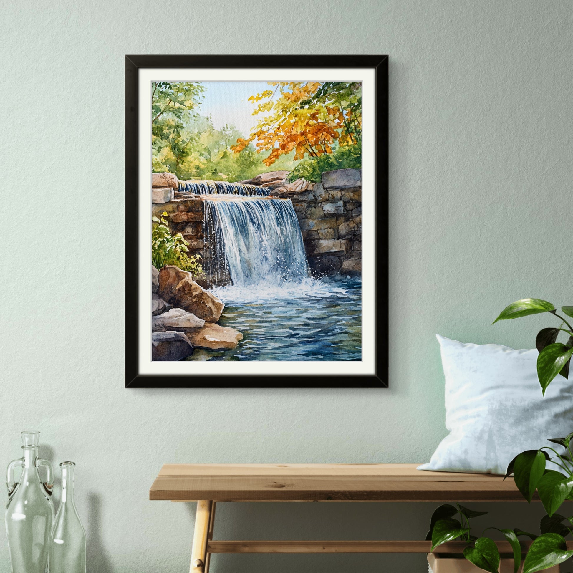 Buy Wall Art Spring Falls - Vaastu Paintings