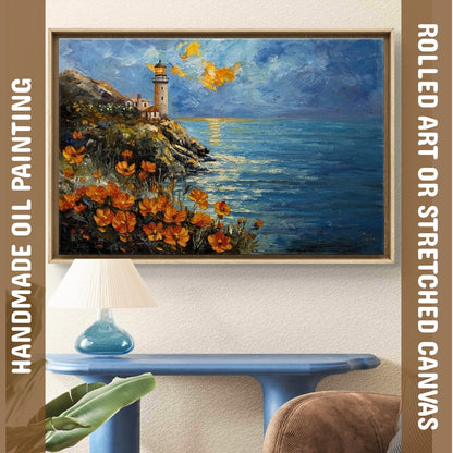 The Lighthouse (Canvas Oil Painting - 120X60 cm)