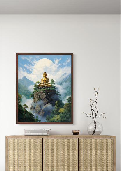 Buy Wall Art Buddha on the Hill by TravelArty