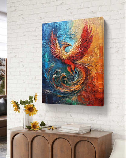 The Phoenix Awakens - Feng Shui Paintings