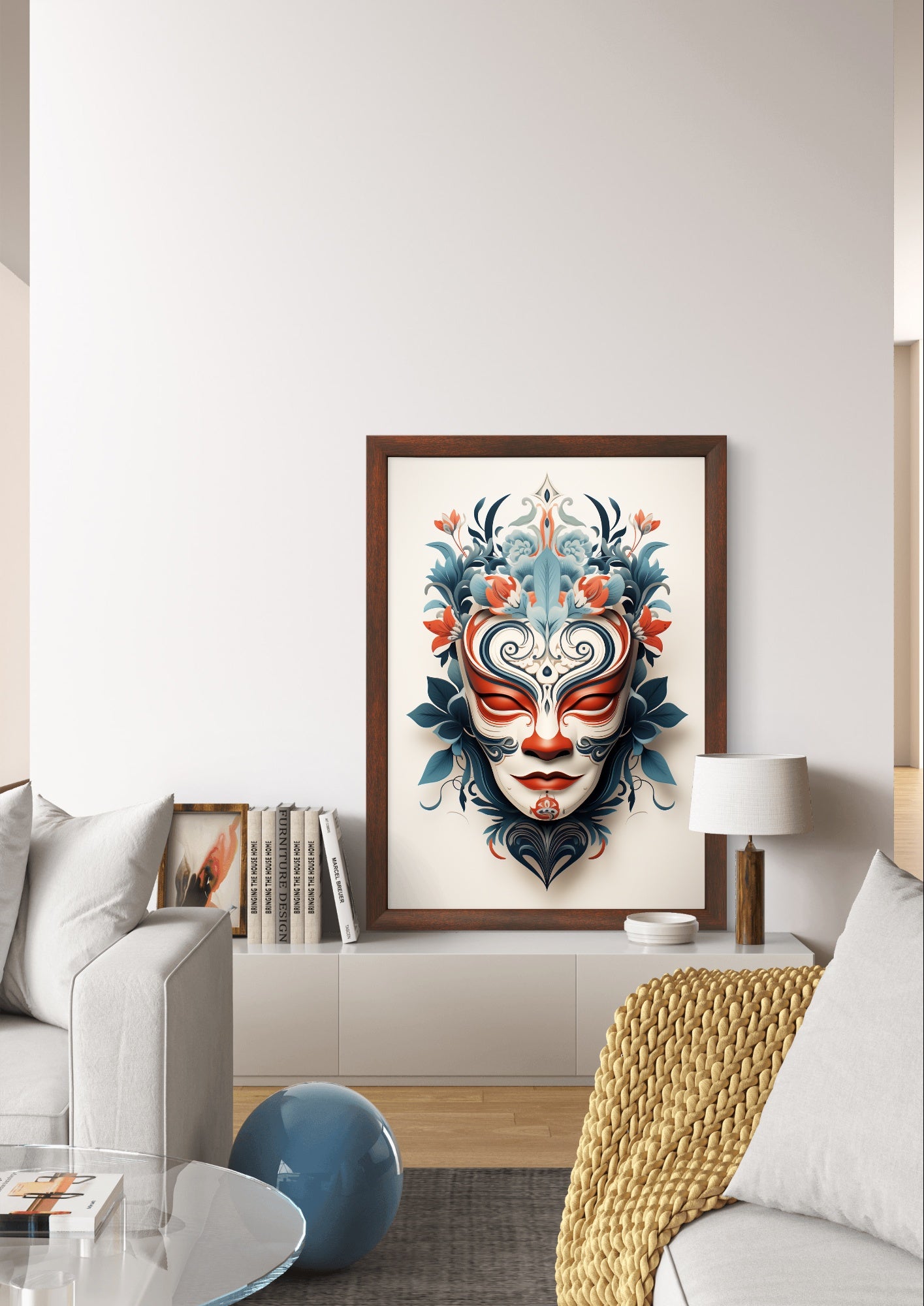 Buy Wall Art Balinese-Face-Mask by Bali Boho