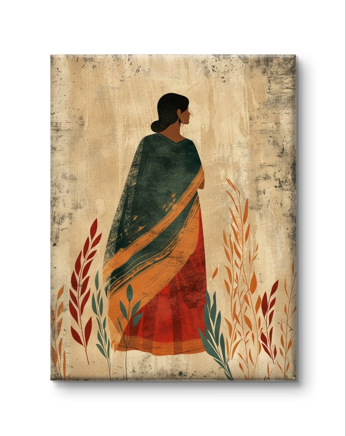 Lady In A Saree by Praha Bohemian