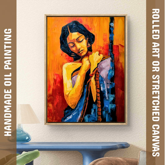 Gauri (Canvas Oil Painting - 60X80 cm)