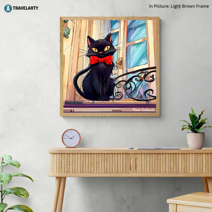 Chat Noir Wall Art Painting