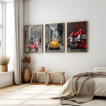 Urban Pop Trio - Gallery Wall Set of 3 Framed Art