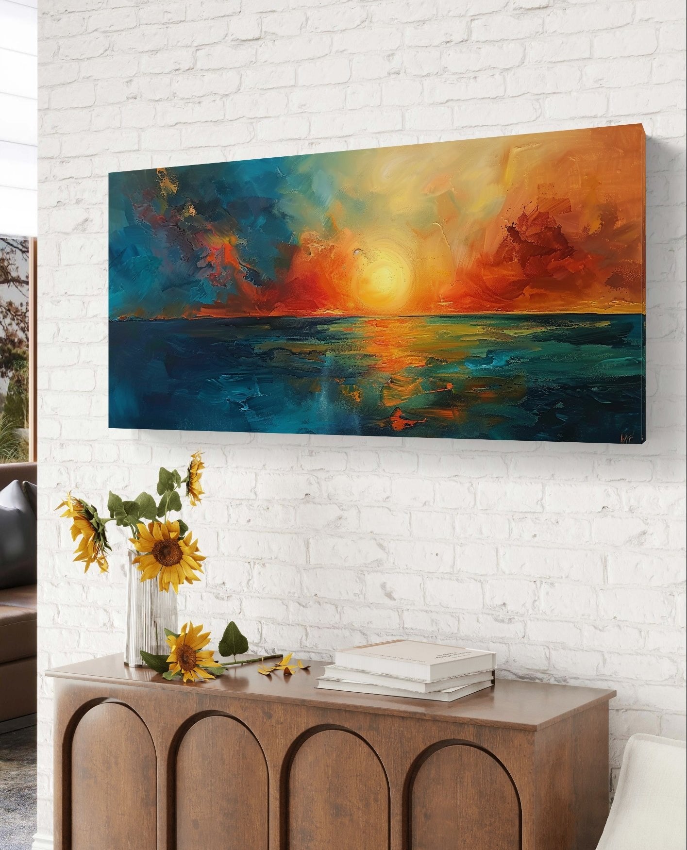 Blood Horizon by Pompidou Moderne | Painting for Living Room