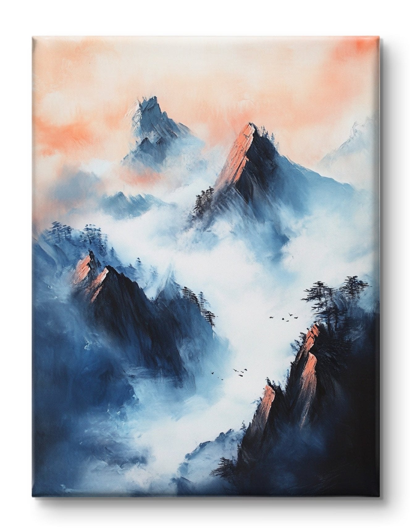 Buy Wall Art Fog in the Mountains - Vaastu Paintings