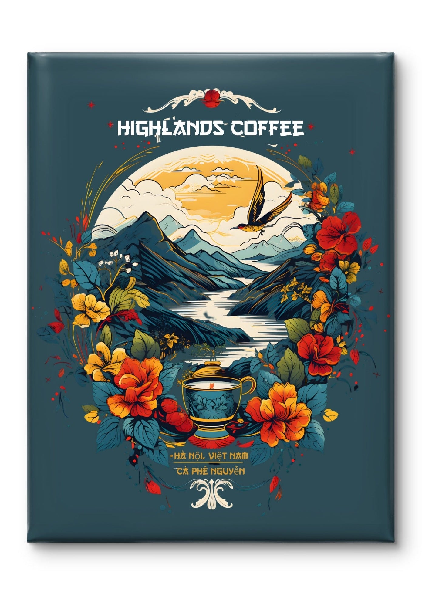 Highlands Coffee Vintage Poster by Coffee Couture