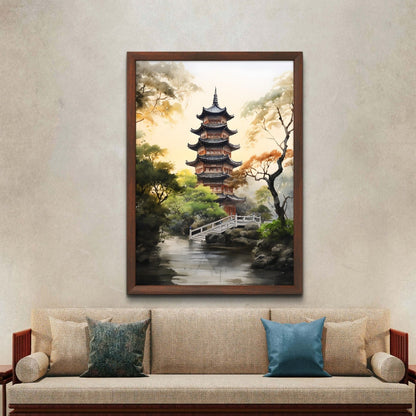 Buy Wall Art Pagoda Paradise by Vietnamese Pho