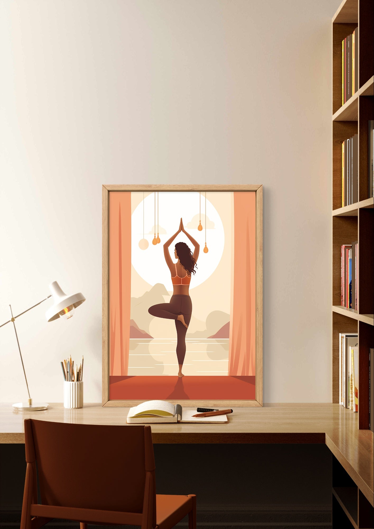 Buy Wall Art Yoga by Bali Boho