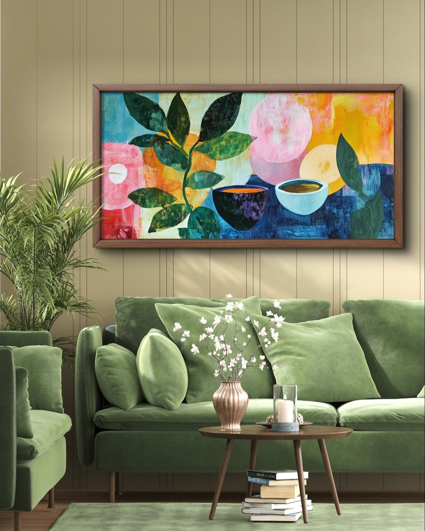 Cup Of Tea by Pompidou Moderne | Painting for Living Room