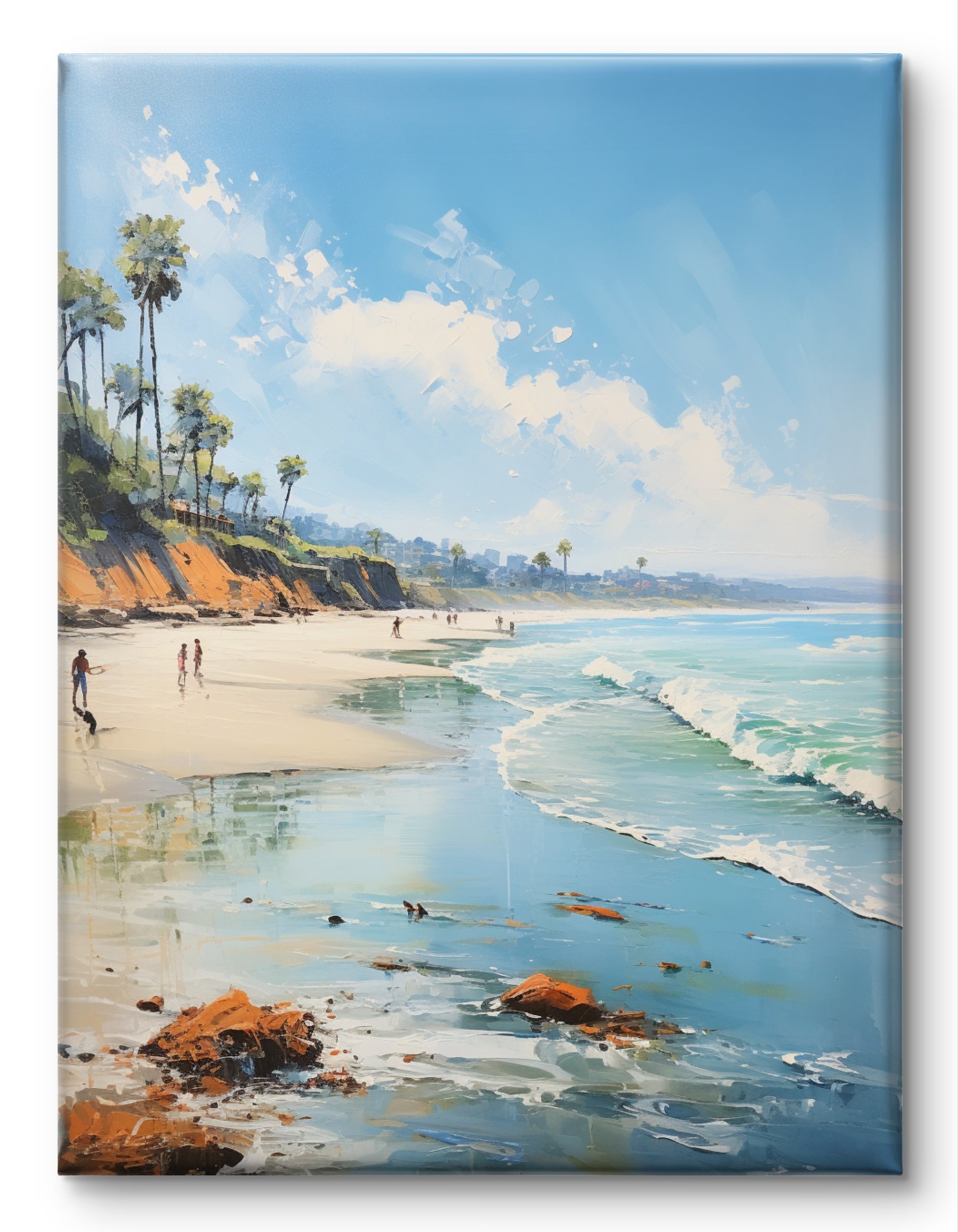 Malibu Beach Canvas Painting