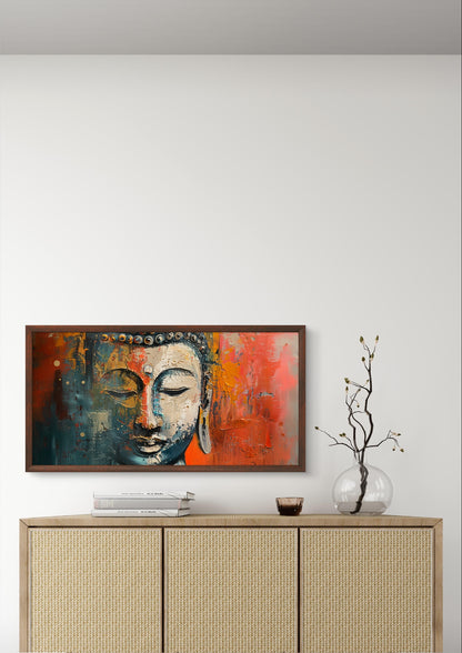 Abstract Buddha by TravelArty | Painting for Living Room