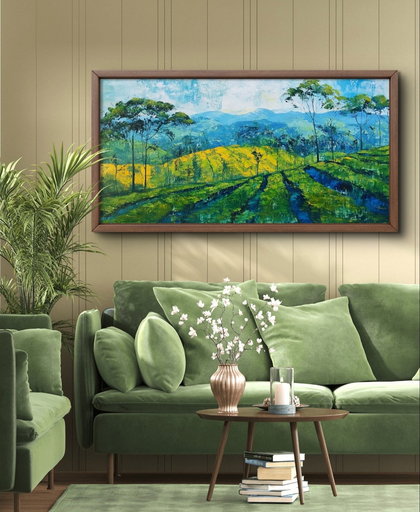 Ceylon Tea by Pompidou Moderne | Painting for Living Room