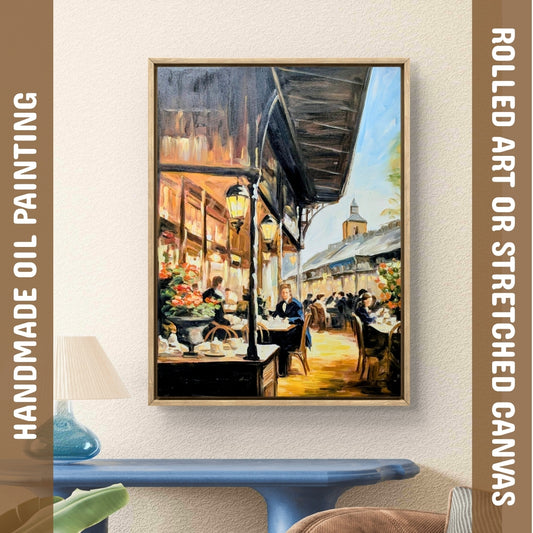 Afternoon Tea in London (Canvas Oil Painting - 60X80 cm)