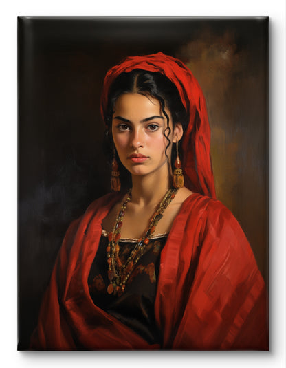 A Turkish Girl Painting Istanbul Turkey
