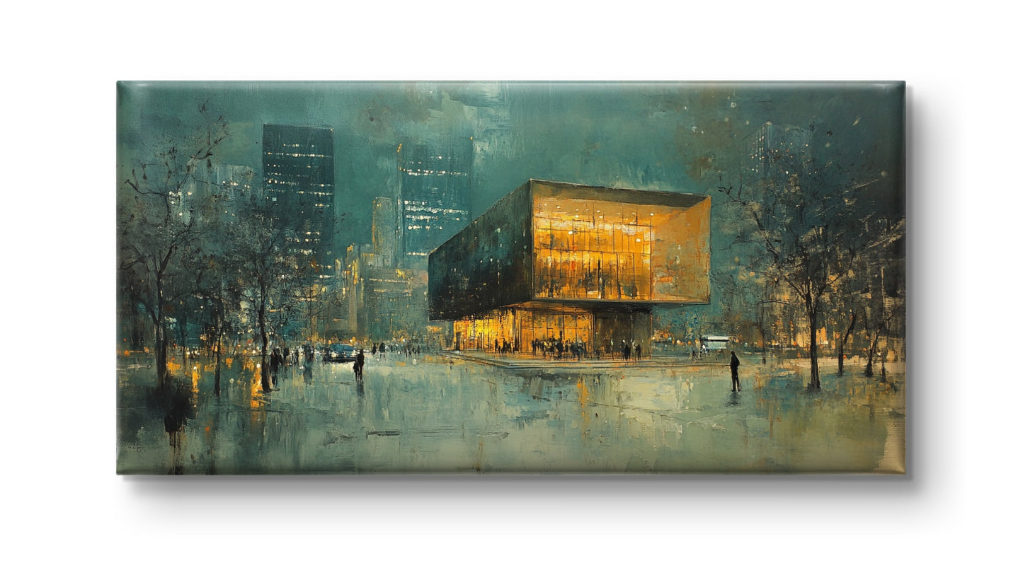 The Place in Seoul by Pompidou Moderne | Painting for Living Room