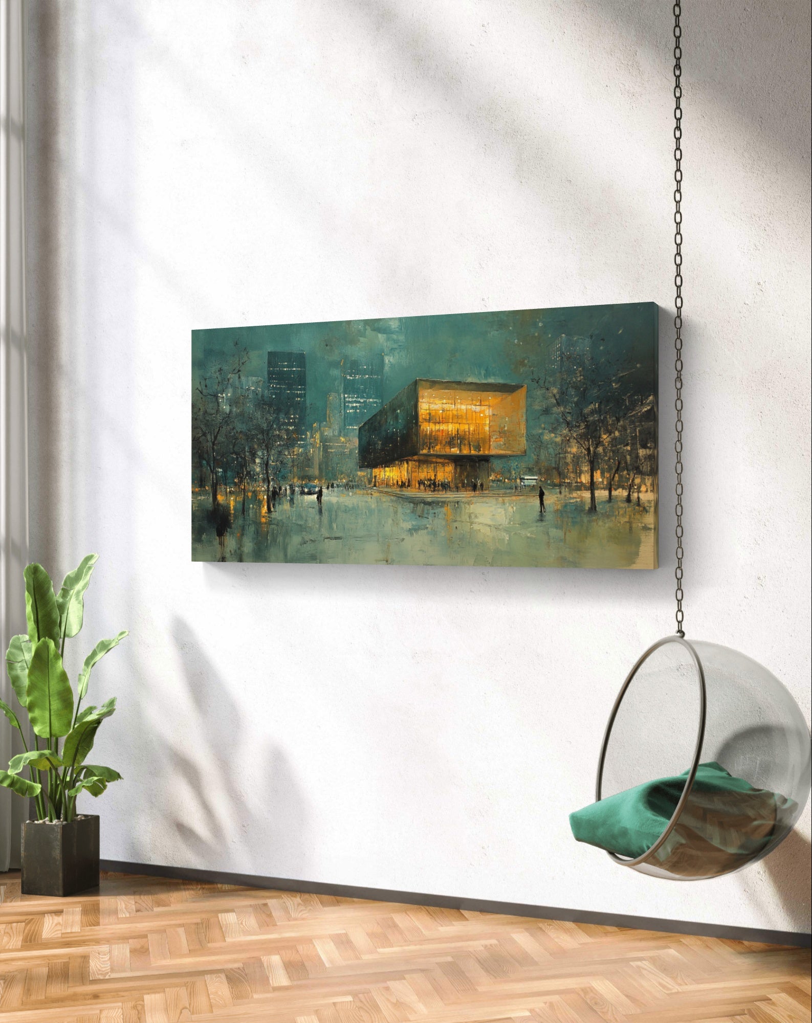 The Place in Seoul by Pompidou Moderne | Painting for Living Room