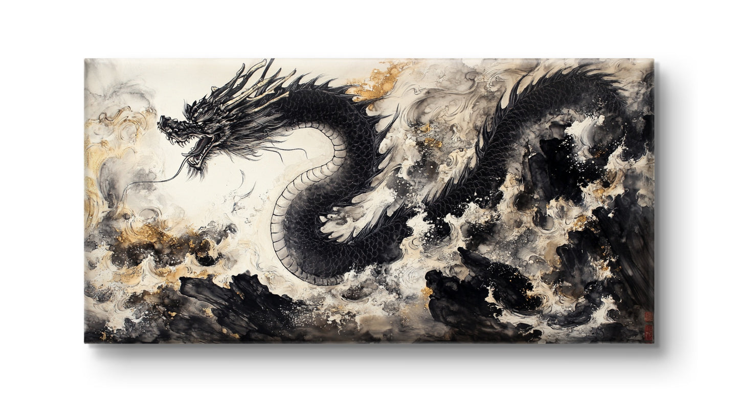 Black Dragon - Feng Shui Paintings