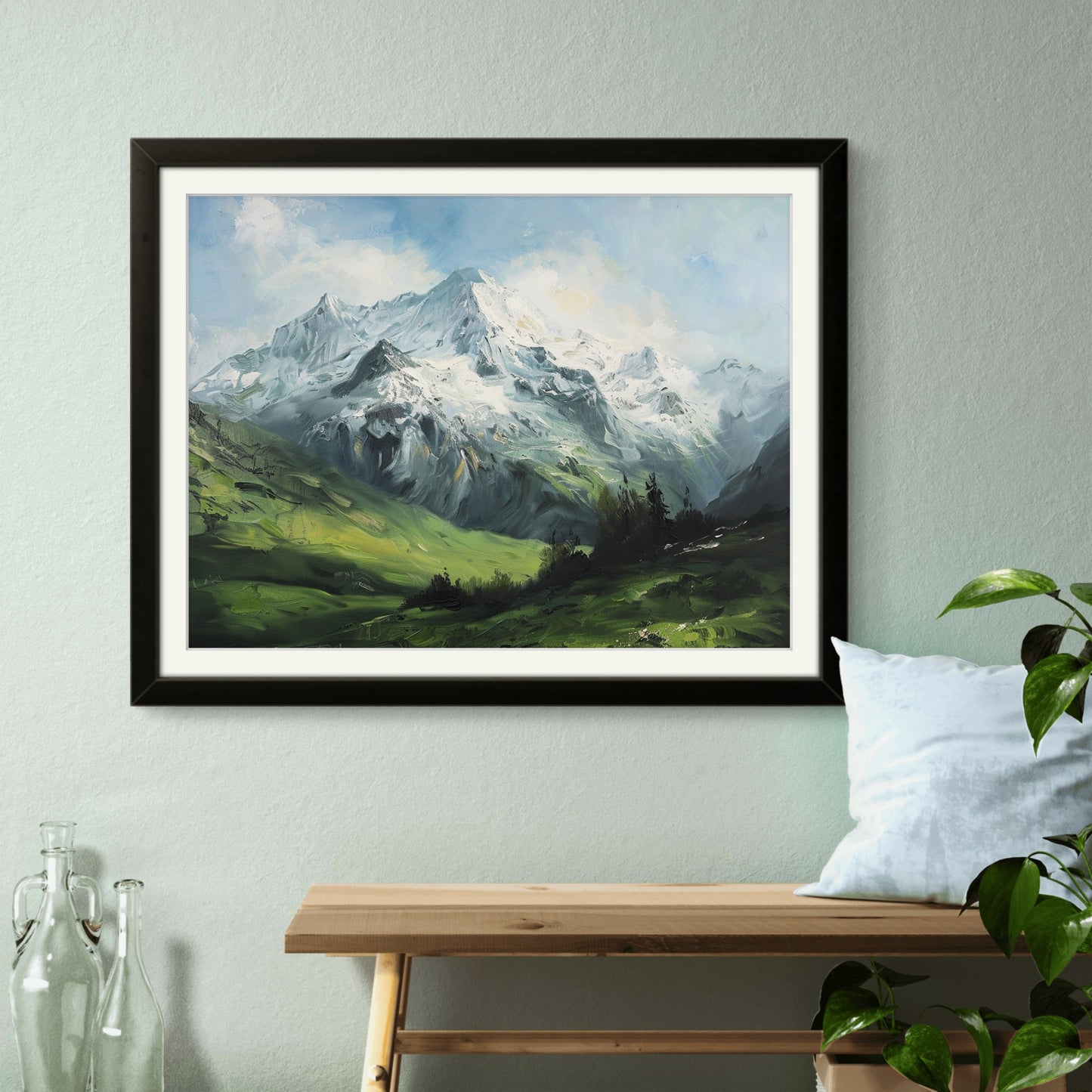 Swiss Mountains - Vaastu Paintings