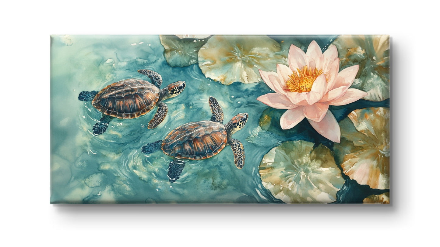 Two Turtles - Feng Shui Paintings