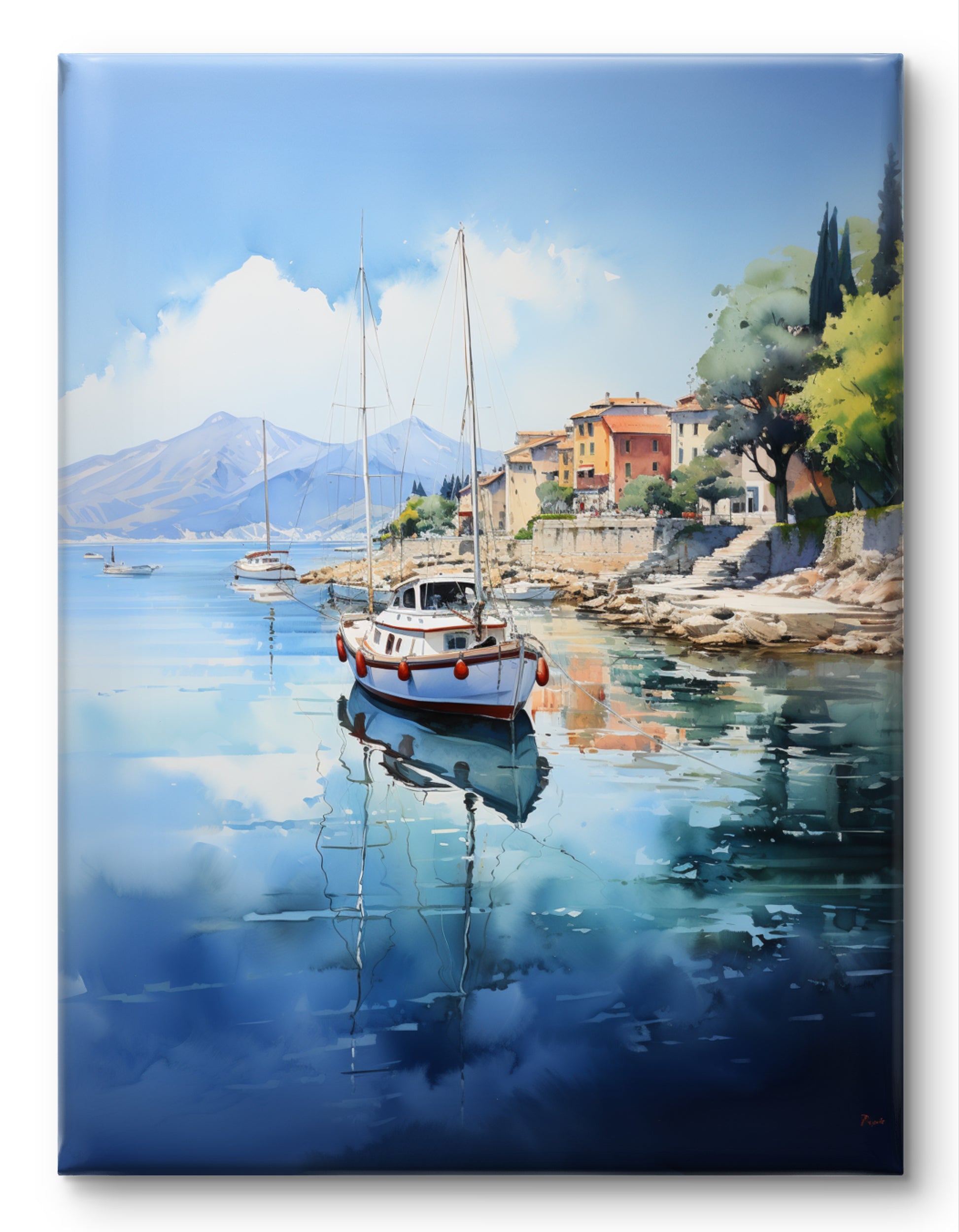 Buy Wall Art Sausalito Harbour Serenity by Californian Kaleidoscope