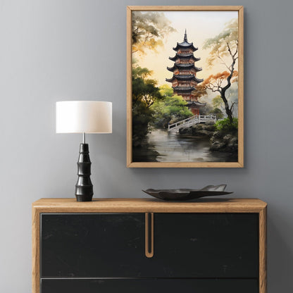 Buy Wall Art Pagoda Paradise by Vietnamese Pho