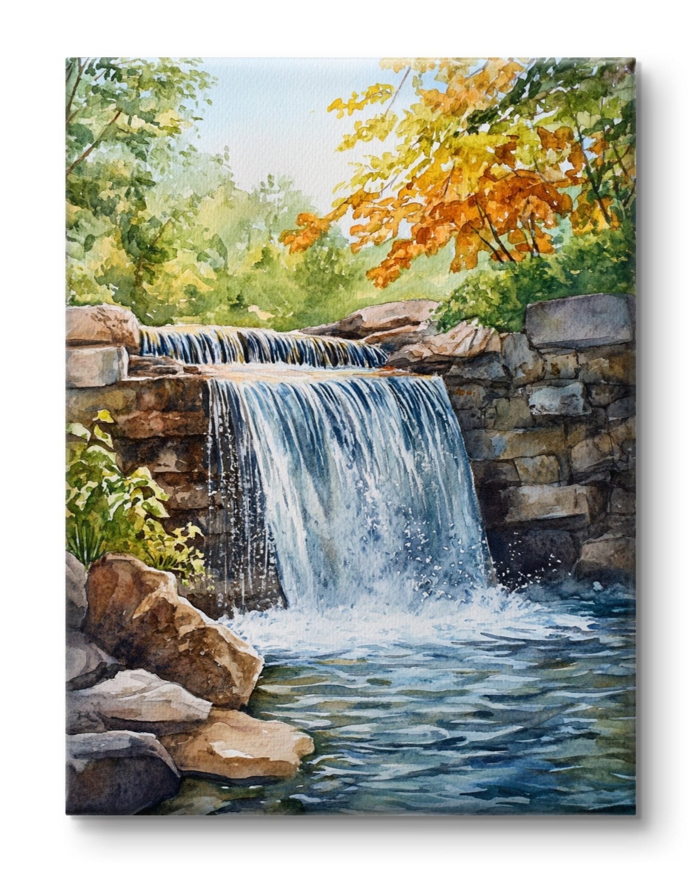 Buy Wall Art Spring Falls - Vaastu Paintings