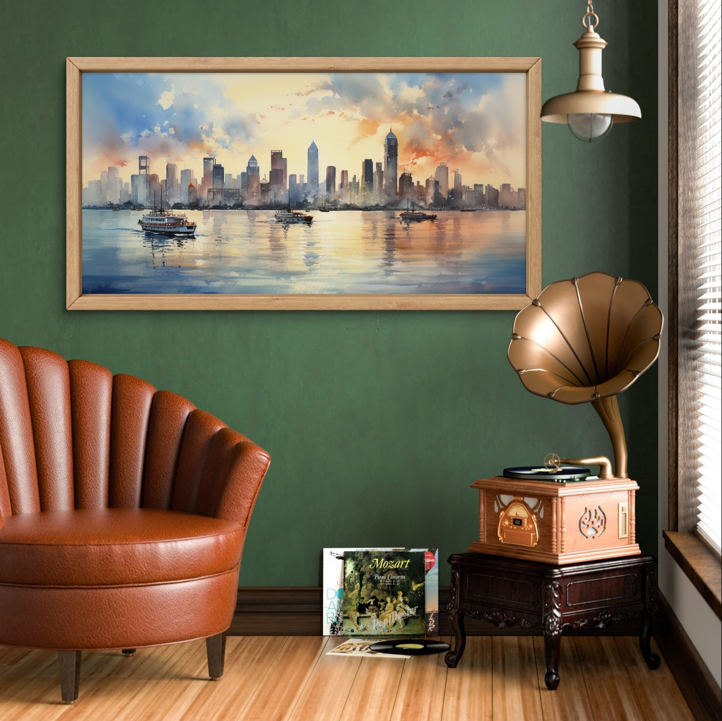 Bombay Skyline  Indian Art Landscape Painting