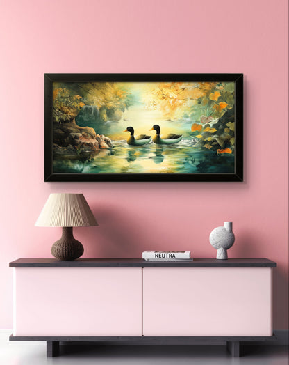 Ducks in a Lake - Feng Shui Paintings